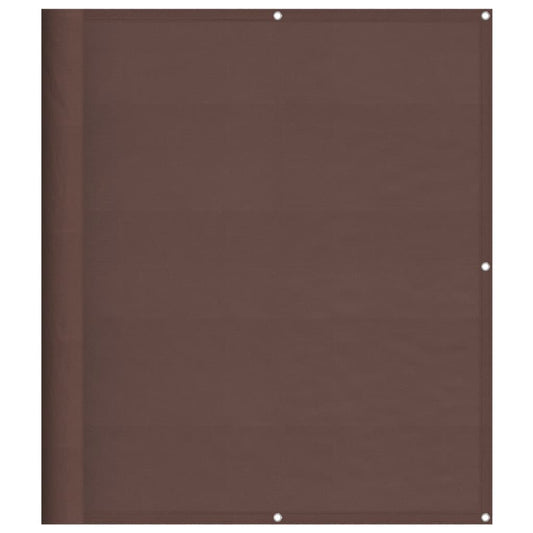 Balkon-Sichtschutz Braun 120x800 cm 100 % Polyester-Oxford