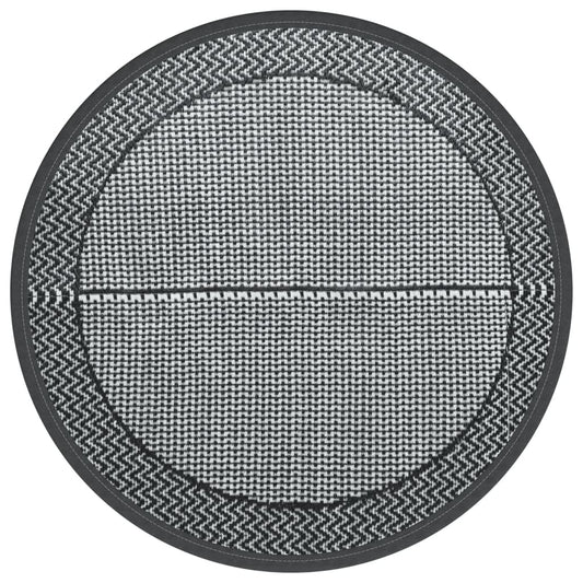 Outdoor-Teppich ARAKIL Grau Ø120 cm PP