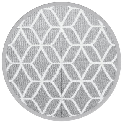 Outdoor-Teppich ARAKIL Grau Ø120 cm PP