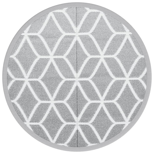 Outdoor-Teppich ARAKIL Grau Ø120 cm PP