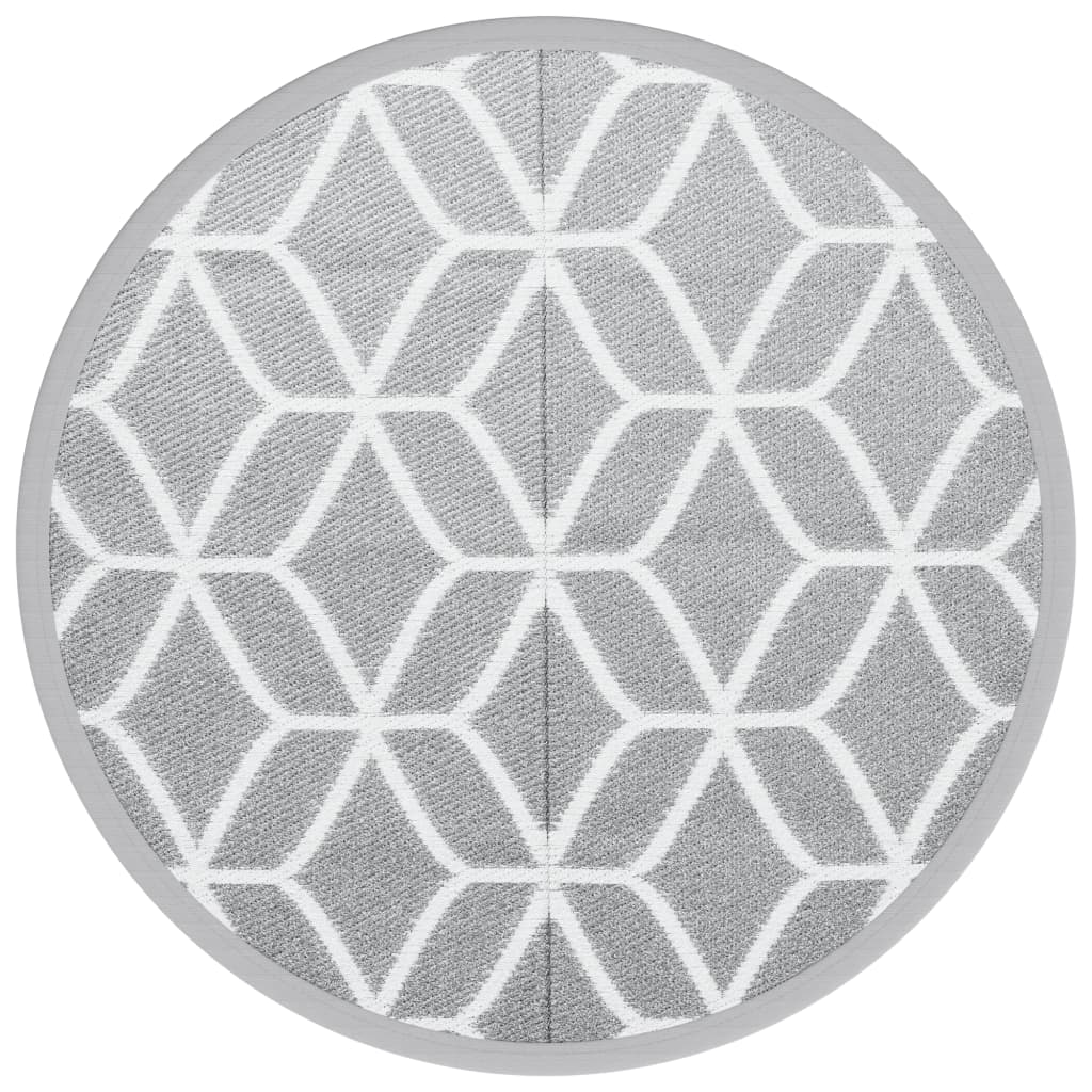 Outdoor-Teppich ARAKIL Grau Ø200 cm PP