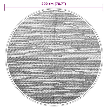 Outdoor-Teppich ARAKIL Grau Ø200 cm PP