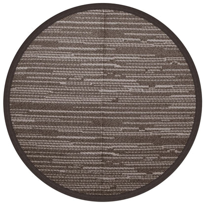 Outdoor-Teppich ARAKIL Braun Ø120 cm PP