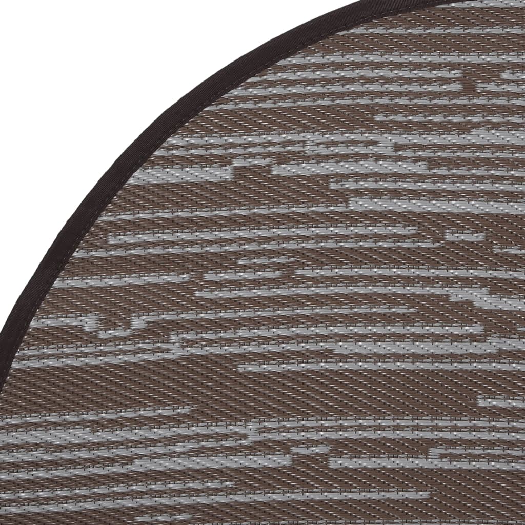 Outdoor-Teppich ARAKIL Braun Ø120 cm PP