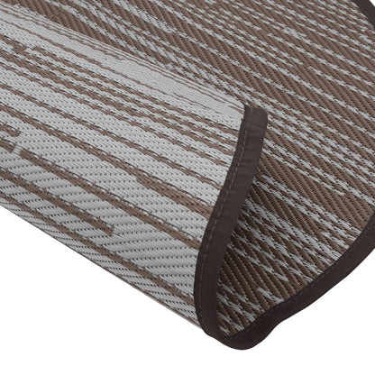 Outdoor-Teppich ARAKIL Braun Ø120 cm PP