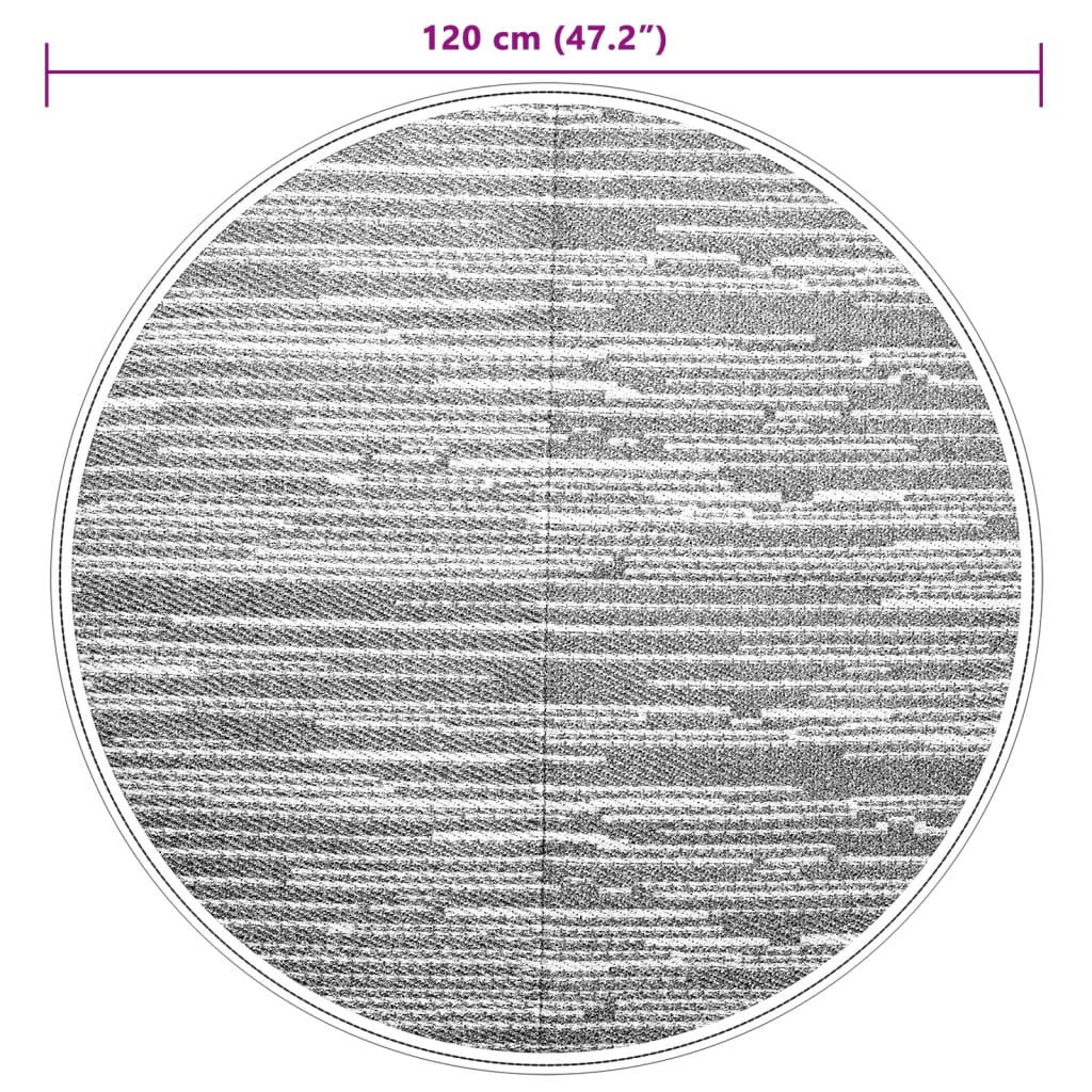 Outdoor-Teppich ARAKIL Braun Ø120 cm PP