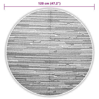 Outdoor-Teppich ARAKIL Braun Ø120 cm PP