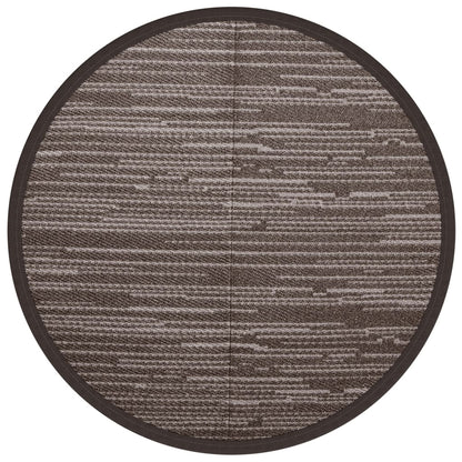 Outdoor-Teppich ARAKIL Braun Ø160 cm PP