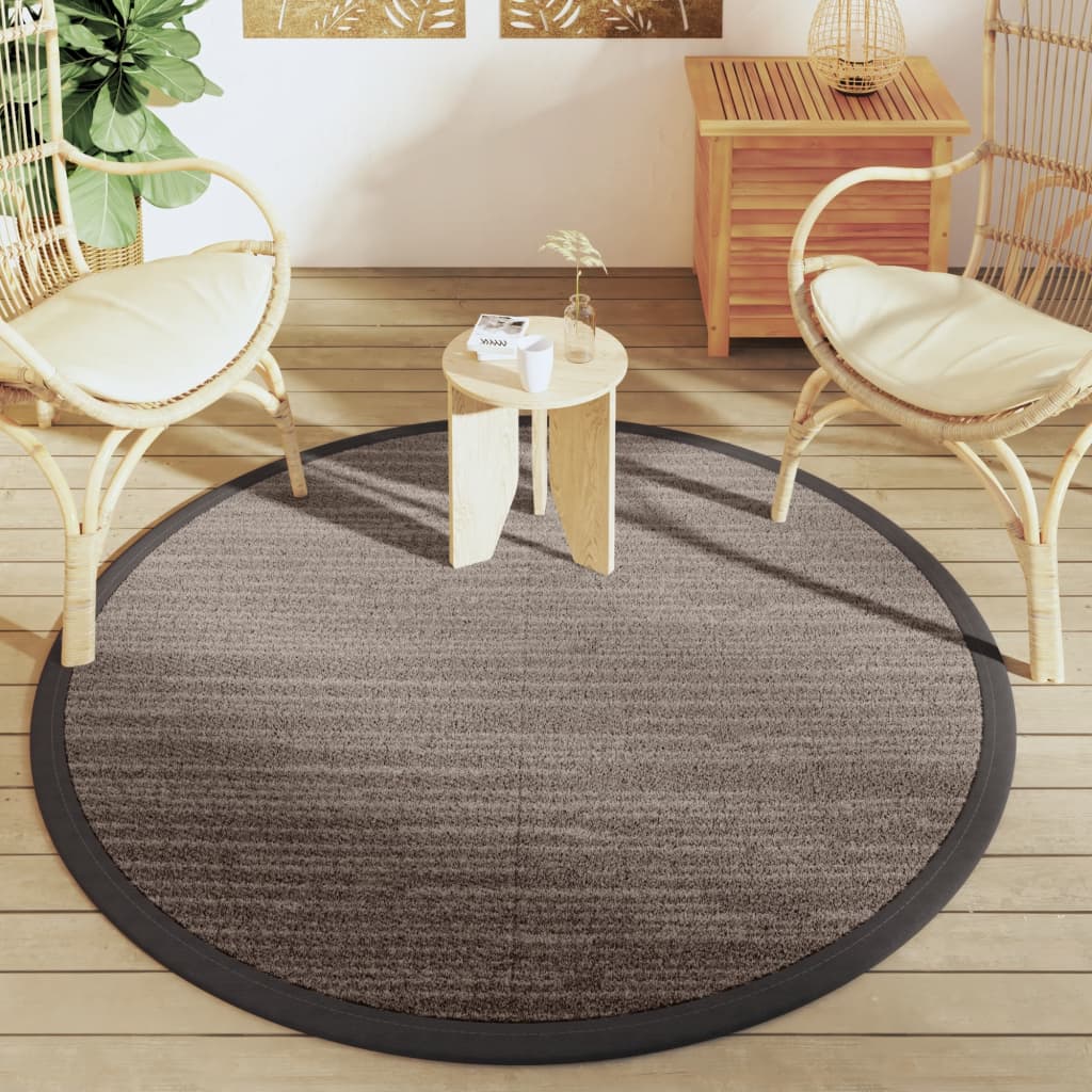Outdoor-Teppich ARAKIL Braun Ø160 cm PP