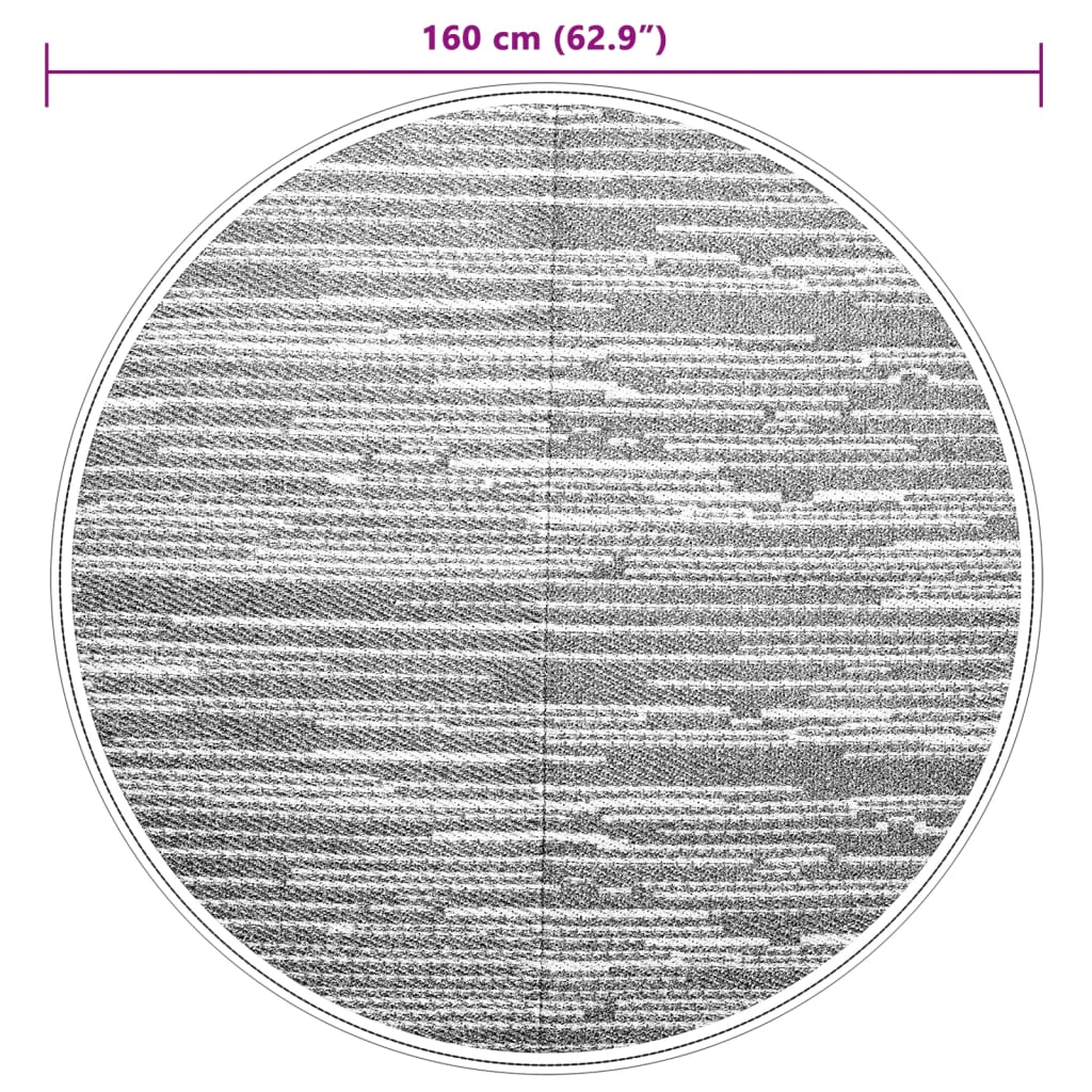 Outdoor-Teppich ARAKIL Braun Ø160 cm PP