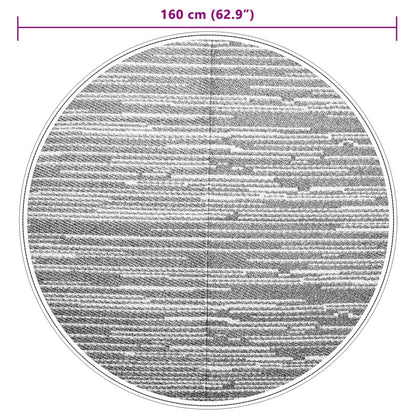 Outdoor-Teppich ARAKIL Braun Ø160 cm PP
