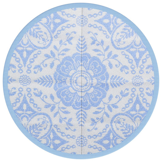Outdoor-Teppich ARAKIL Baby Blau Ø120 cm PP
