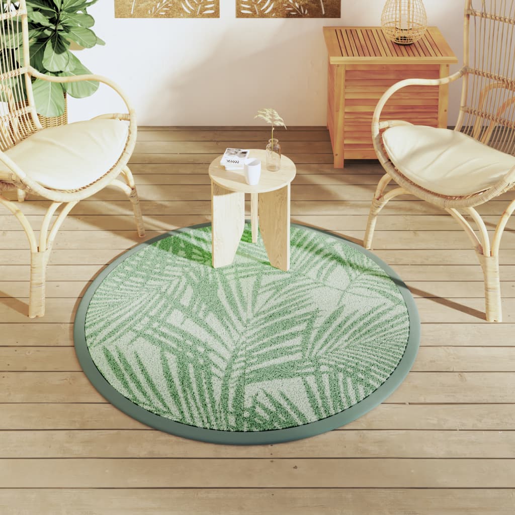 Outdoor-Teppich ARAKIL Grün Ø120 cm PP