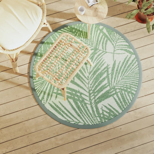 Outdoor-Teppich ARAKIL Grün Ø120 cm PP