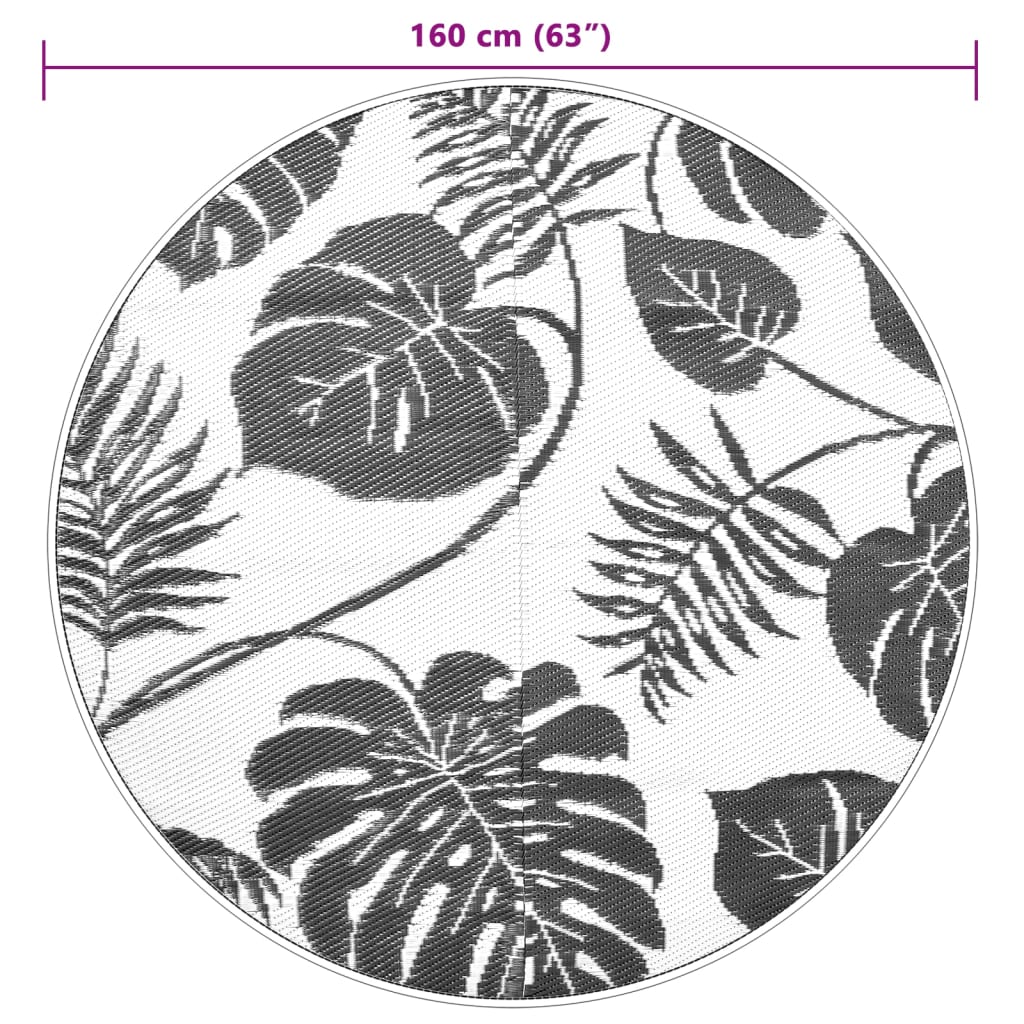 Outdoor-Teppich ARAKIL Grün Ø160 cm PP