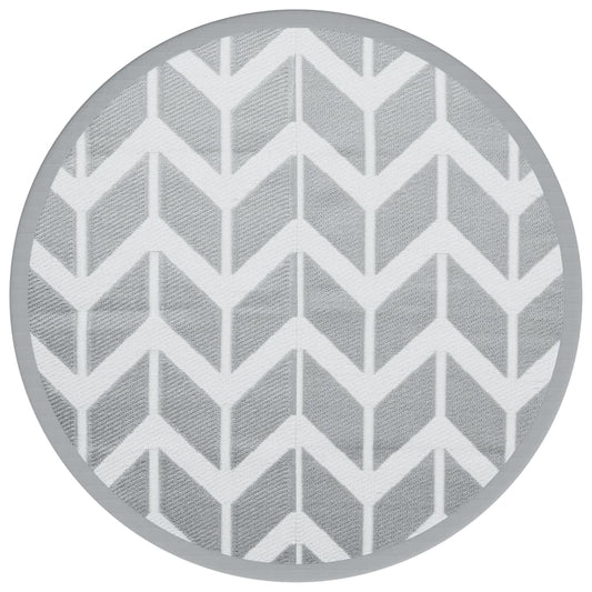 Outdoor-Teppich ARAKIL Grau Ø120 cm PP
