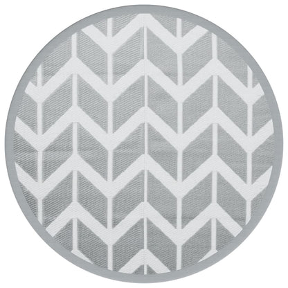 Outdoor-Teppich ARAKIL Grau Ø160 cm PP