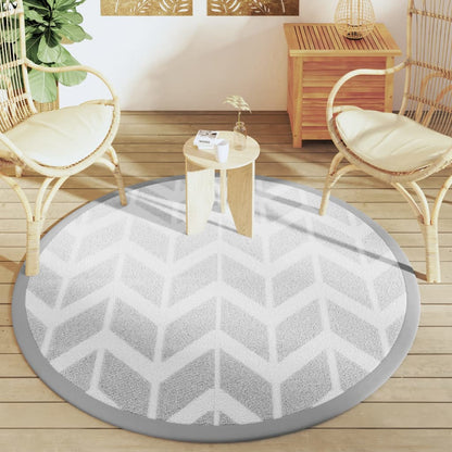 Outdoor-Teppich ARAKIL Grau Ø160 cm PP