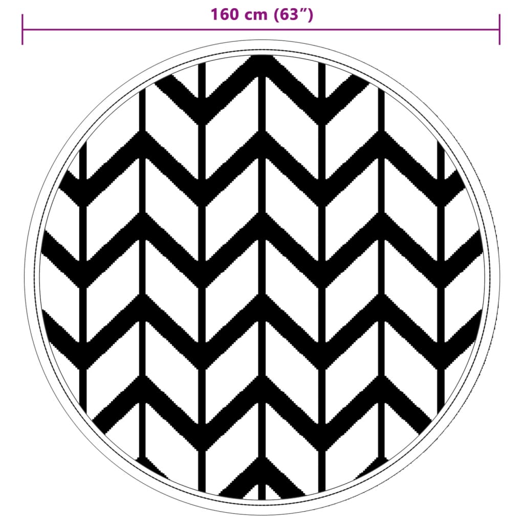 Outdoor-Teppich ARAKIL Grau Ø160 cm PP