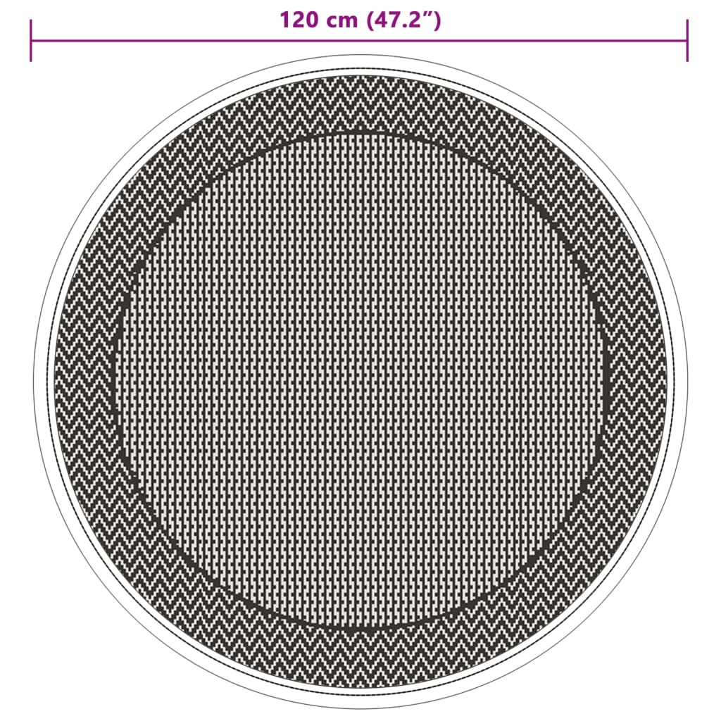 Outdoor-Teppich ARAKIL Grün Ø120 cm PP