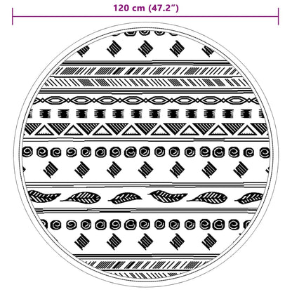 Outdoor-Teppich ARAKIL Grau Ø120 cm PP