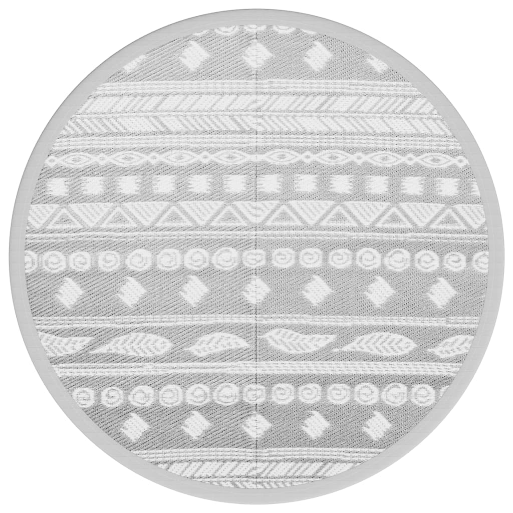 Outdoor-Teppich ARAKIL Grau Ø200 cm PP
