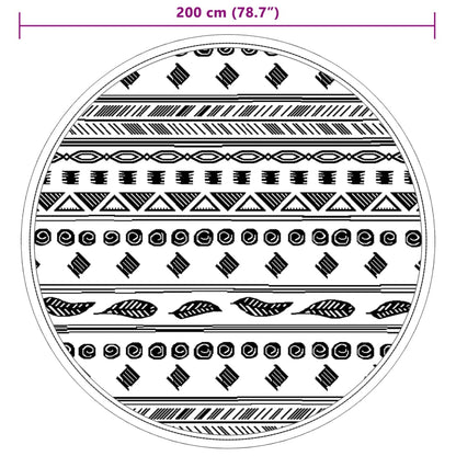 Outdoor-Teppich ARAKIL Grau Ø200 cm PP