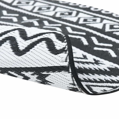 Outdoor-Teppich ARAKIL Schwarz Ø200 cm PP