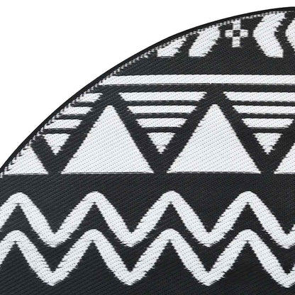 Outdoor-Teppich ARAKIL Schwarz Ø200 cm PP