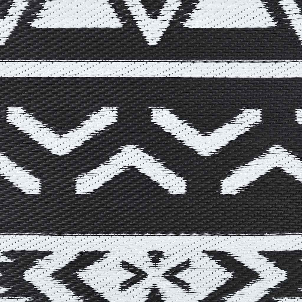 Outdoor-Teppich ARAKIL Schwarz Ø200 cm PP