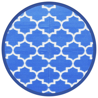 Outdoor-Teppich ARAKIL Blau Ø120 cm PP
