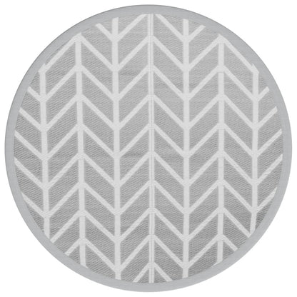 Outdoor-Teppich ARAKIL Grau Ø160 cm PP