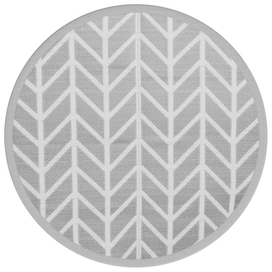 Outdoor-Teppich ARAKIL Grau Ø160 cm PP