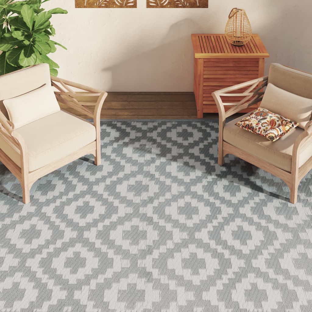 Outdoor-Teppich ARAKIL Grau 190x290 cm PP