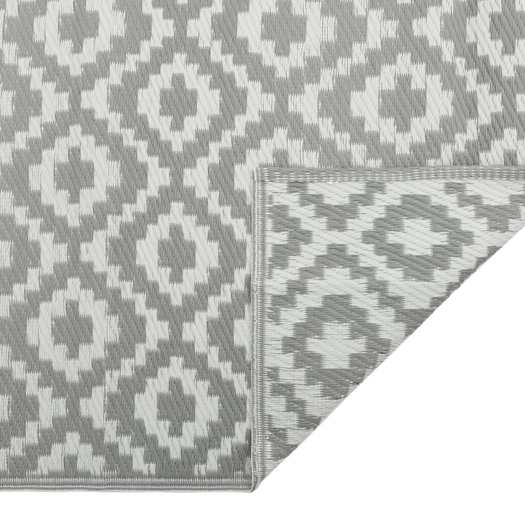 Outdoor-Teppich ARAKIL Grau 190x290 cm PP