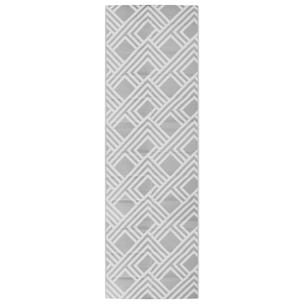 Outdoor-Teppich ARAKIL Grau 80x250 cm PP