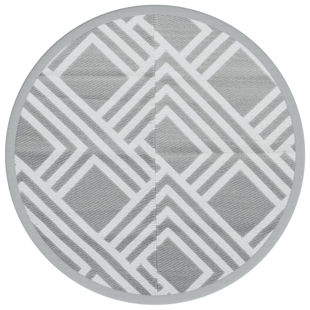 Outdoor-Teppich ARAKIL Grau Ø120 cm PP