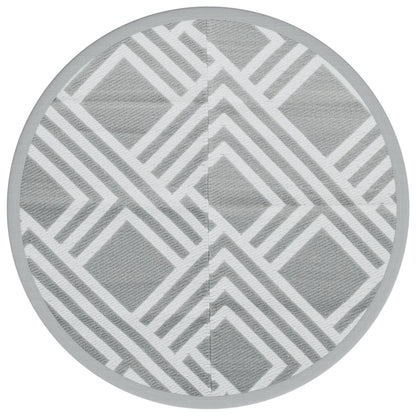 Outdoor-Teppich ARAKIL Grau Ø120 cm PP