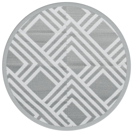Outdoor-Teppich ARAKIL Grau Ø120 cm PP