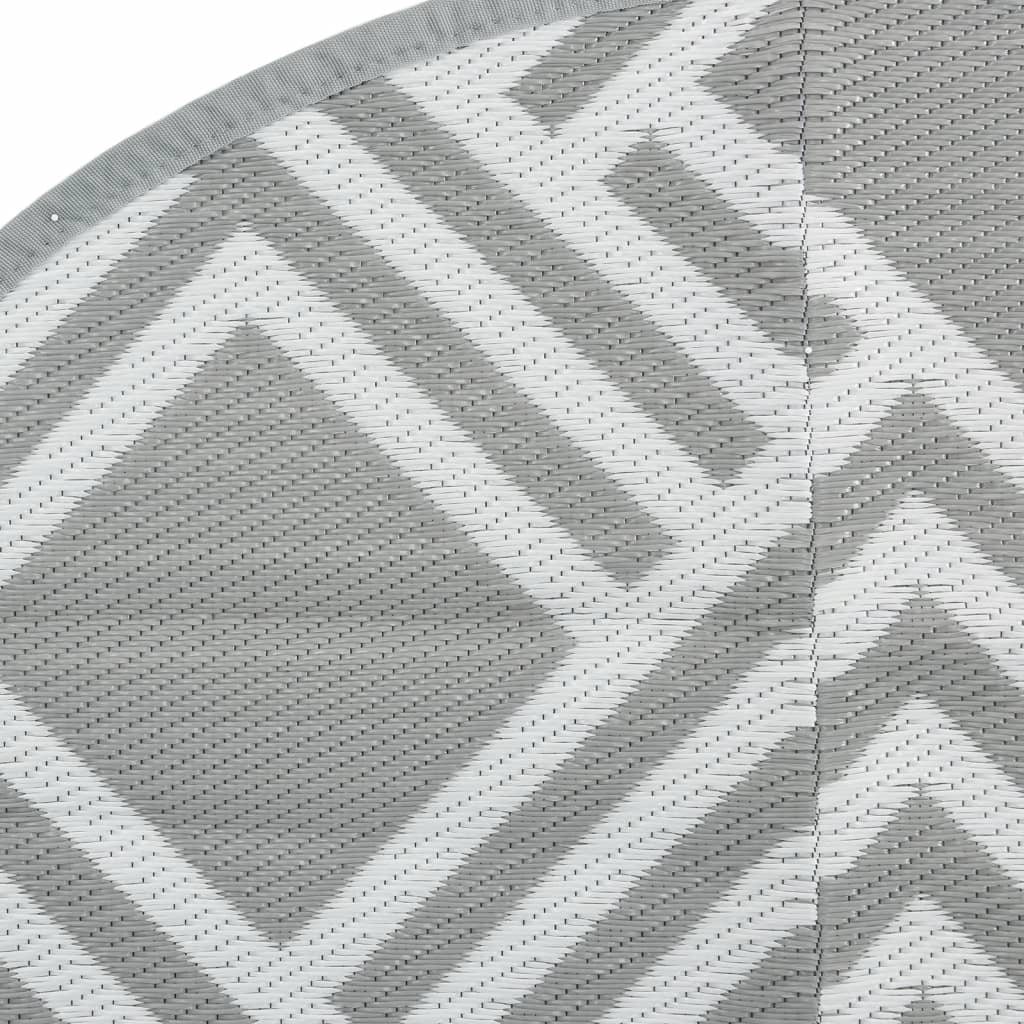 Outdoor-Teppich ARAKIL Grau Ø120 cm PP