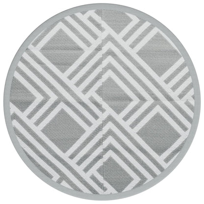 Outdoor-Teppich ARAKIL Grau Ø160 cm PP
