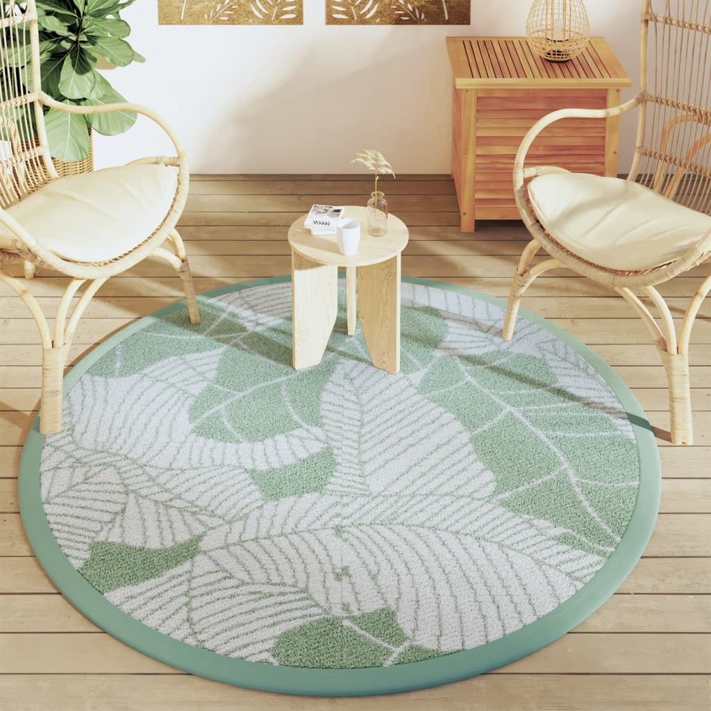 Outdoor-Teppich ARAKIL Grün Ø160 cm PP