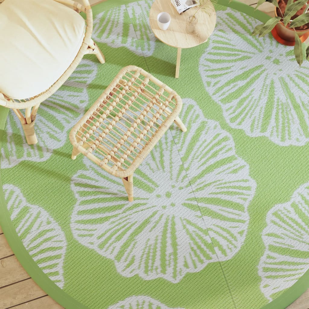 Outdoor-Teppich ARAKIL Grün Ø200 cm PP
