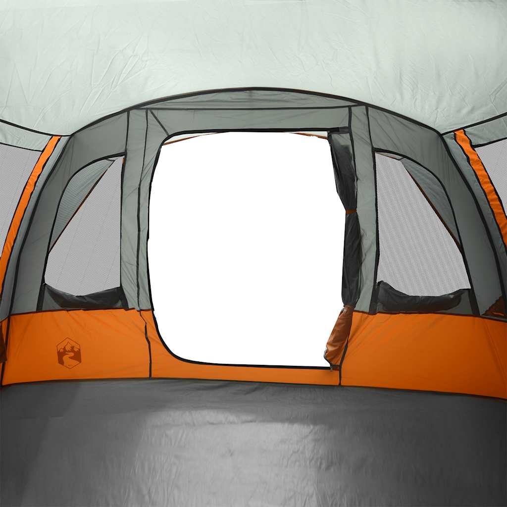 Tunnel-Familienzelt 8 Personen Grau Wasserdicht