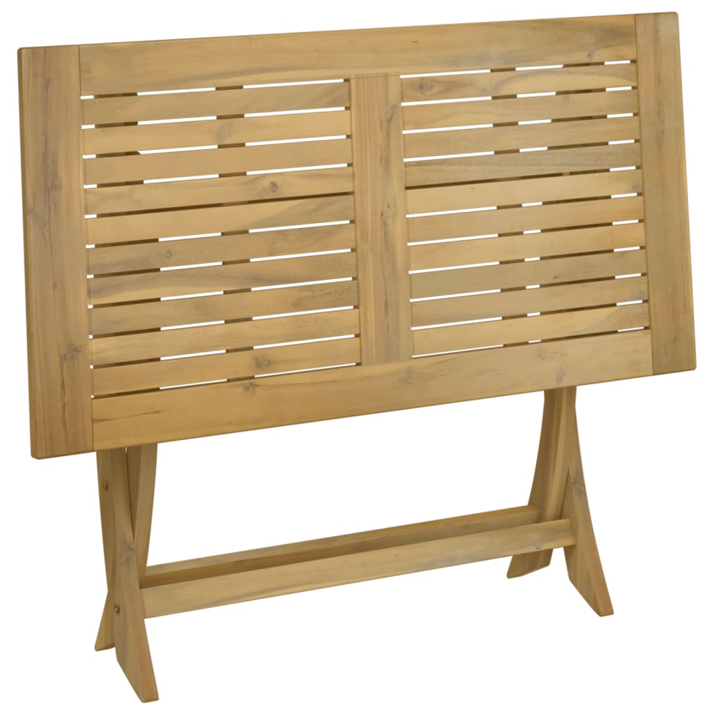 Gartentisch Klappbar 110x55x75 cm Massivholz Akazie