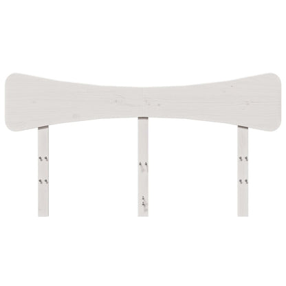 Kopfteil Weiß 150 cm Massivholz Kiefer
