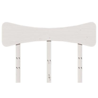 Kopfteil Weiß 135 cm Massivholz Kiefer