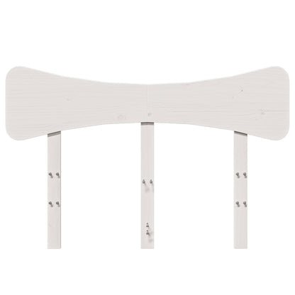 Kopfteil Weiß 120 cm Massivholz Kiefer