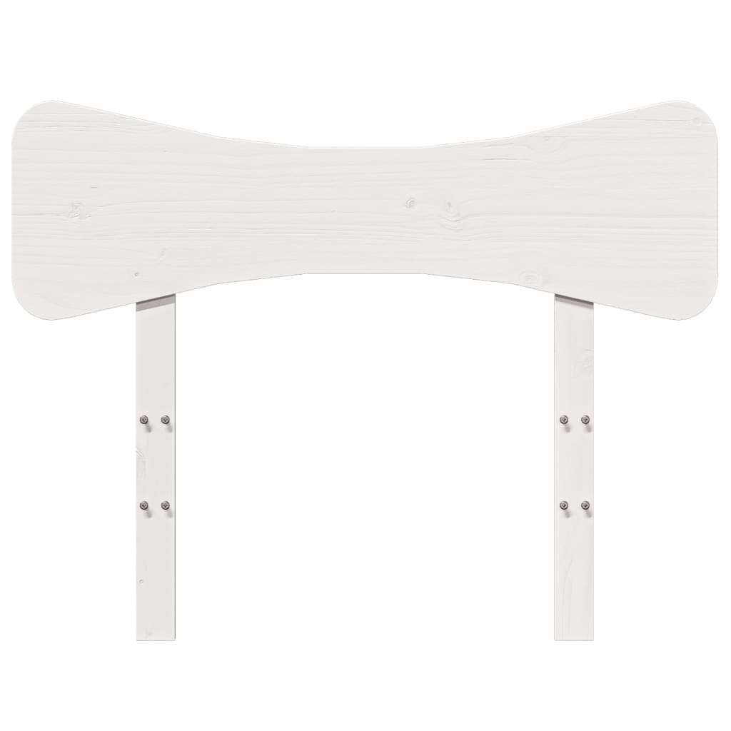 Kopfteil Weiß 100 cm Massivholz Kiefer