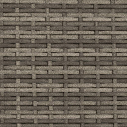 Solseng med tag og pude Grå polyrattan